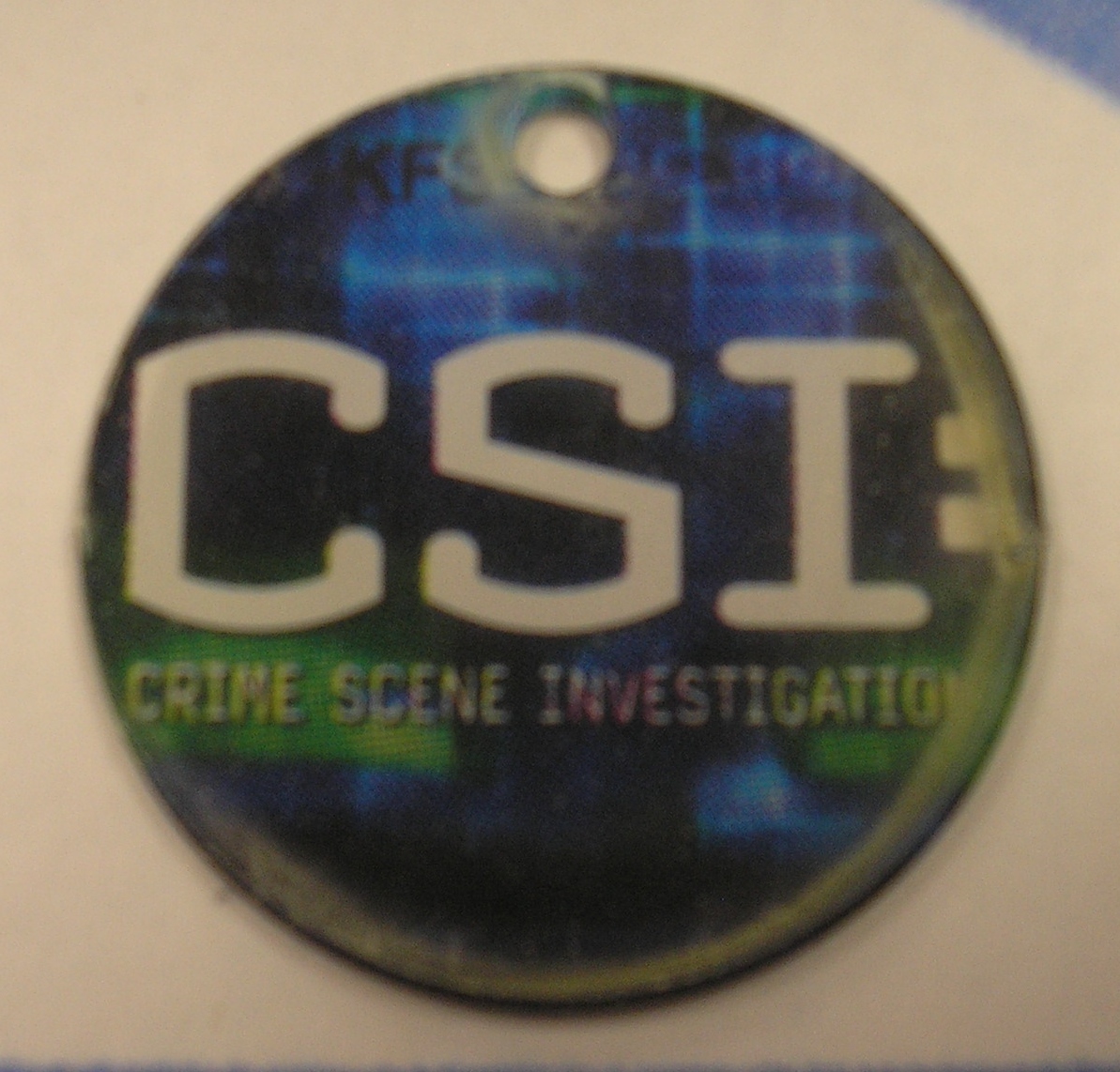 CSI Original Pinball Machine Promotional Key Fob Keychain Plastic Stern FREE SHIPPING COIN